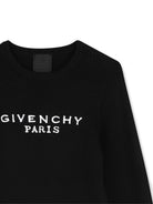 Maglione per bambina Givenchy Kids nero con logo ricamato sul davanti H31556 09B GIVENCHY KIDS 