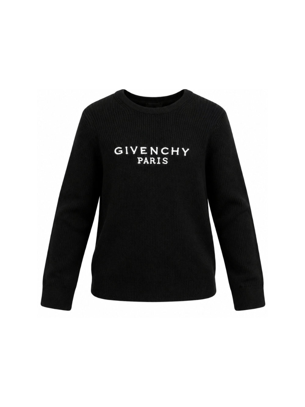 Maglione per bambina Givenchy Kids nero con logo ricamato sul davanti H31556 09B GIVENCHY KIDS 