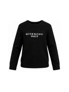 Maglione per bambina Givenchy Kids nero con logo ricamato sul davanti H31556 09B GIVENCHY KIDS 
