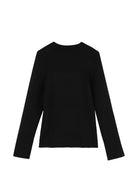 Maglione per bambina Givenchy Kids nero con logo ricamato sul davanti H31556 09B GIVENCHY KIDS 