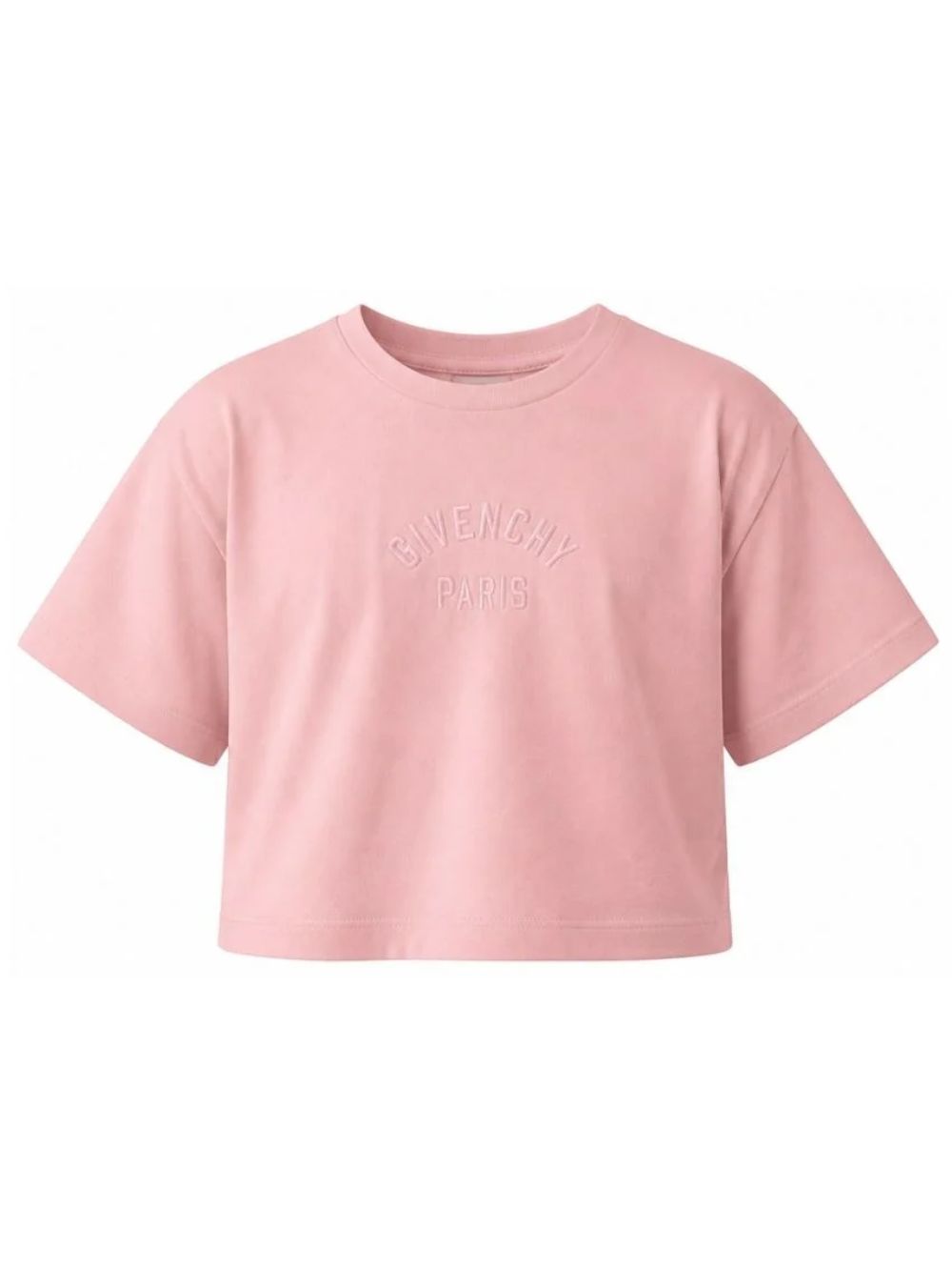 T-shirt per bambina Givenchy Kids rosa con taglio crop H31559 46G GIVENCHY KIDS 