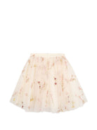 Gonna per bambina Givenchy Kids bianco con ricamo floreale all-over H31562 148 GIVENCHY KIDS 