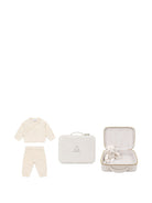 Set regalo tutina orsetto e cofanetto per neonati Givenchy Kids beige con orsetto H31563 21K GIVENCHY KIDS 