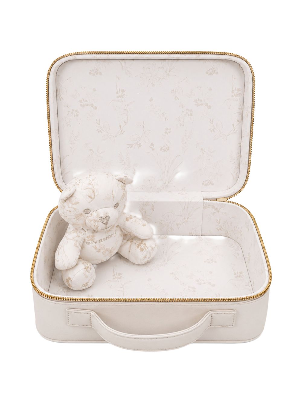 Set regalo tutina orsetto e cofanetto per neonati Givenchy Kids beige con orsetto H31563 21K GIVENCHY KIDS 