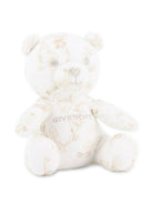 Set cofanetto copertina e orsetto per neonati Givenchy Kids beige con logo ricamato H31569 21K GIVENCHY KIDS 