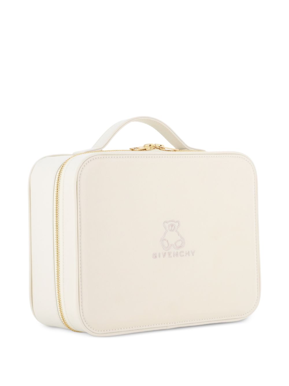 Set cofanetto copertina e orsetto per neonati Givenchy Kids beige con logo ricamato H31569 21K GIVENCHY KIDS 