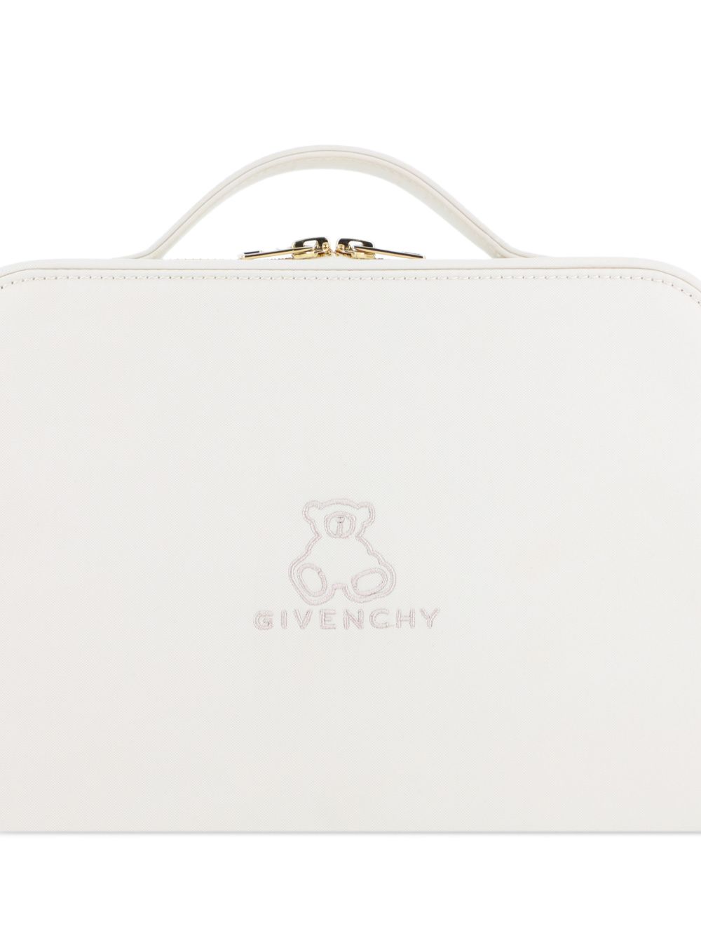 Set cofanetto copertina e orsetto per neonati Givenchy Kids beige con logo ricamato H31569 21K GIVENCHY KIDS 