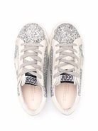 Sneakers per bambina Golden Goose Kids argento con motivo glitter F00101F000416 70136 GOLDEN GOOSE KIDS 