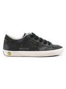 Sneakers per bambina Goolden Goose Kids nera con stella glitterata<BR/> F00107F008661 90100 GOLDEN GOOSE KIDS 