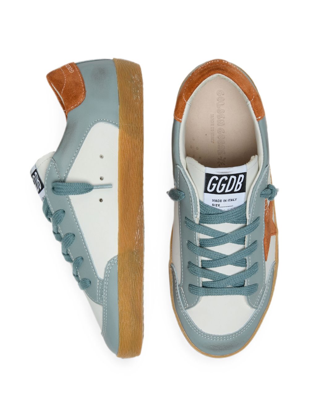 Sneakers per bambini Golden Goose Kids multicolore con inserti in pelle scamosciata F01120F008636 83399 GOLDEN GOOSE KIDS 