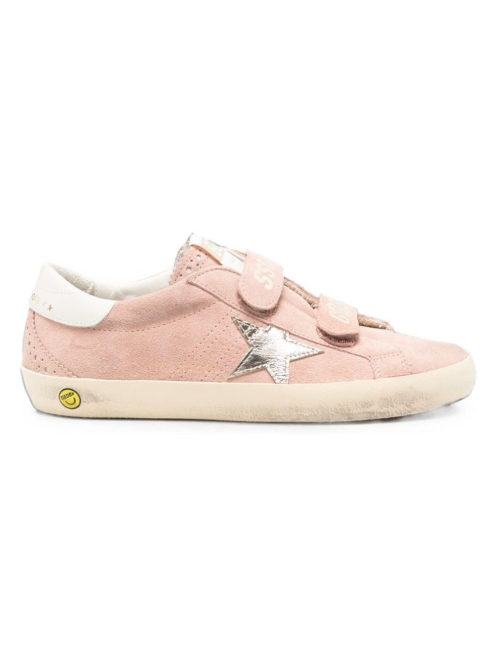 Sneakers per bambina Golden Goose Kids rosa con chiusura a strappo F01125F008595 25814 GOLDEN GOOSE KIDS 