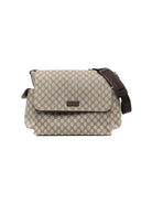 Borsa fasciatoio Gucci Supreme per neonati Gucci Kids marrone con logo GG all-over 211131KGDIG 8588 GUCCI KIDS 