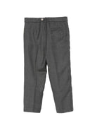 Pantaloni per bambino Gucci Kids grigio con logo ricamato 863915XWA84 1200 GUCCI KIDS 