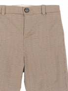 Shorts per neonato Gucci Kids beige con motivo a quadri 863987XWA86 2004 GUCCI KIDS 