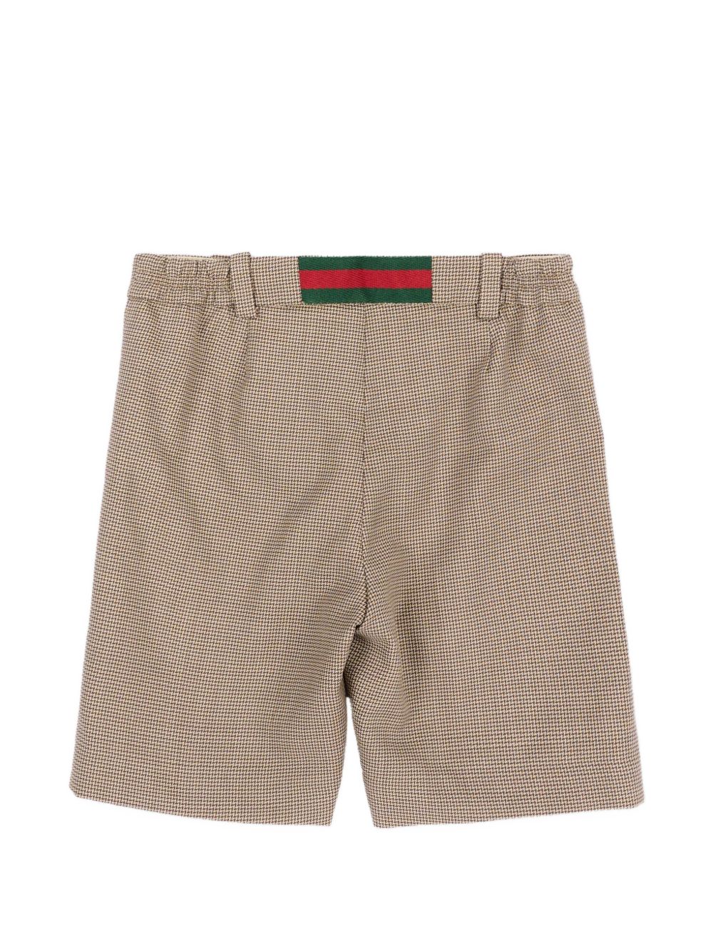 Shorts per neonato Gucci Kids beige con motivo a quadri 863987XWA86 2004 GUCCI KIDS 