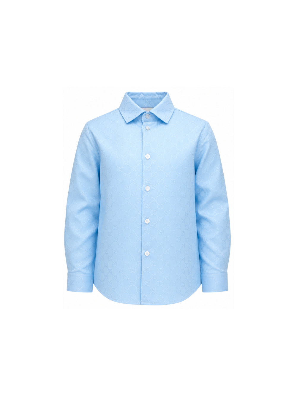 Camicia per bambino Gucci Kids azzurra con colletto classico 870268XWA9G 4774 GUCCI KIDS 