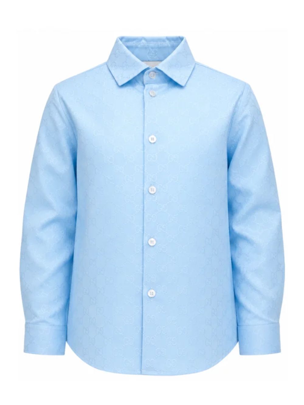 Camicia per bambino Gucci Kids azzurra con colletto classico 870268XWA9G 4774 GUCCI KIDS 