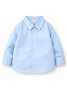 Camicia per neonato Gucci Kids azzurra con motivo Jacquard GG Supreme all-over 870284XWA9G 4774 GUCCI KIDS 