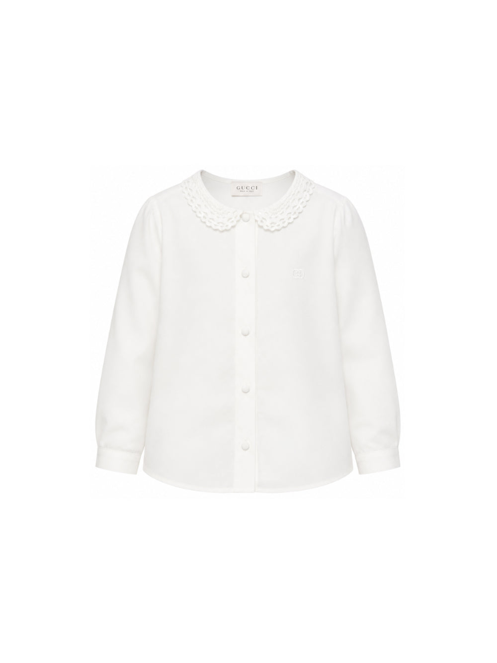 Camicia per bambina Gucci Kids bianca in pizzo 872837ZB365 9072 GUCCI KIDS 