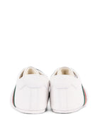 Sneakers per neonato Gucci Kids bianche in pelle con decorazione Web 873033AAGPG 9061 GUCCI KIDS 