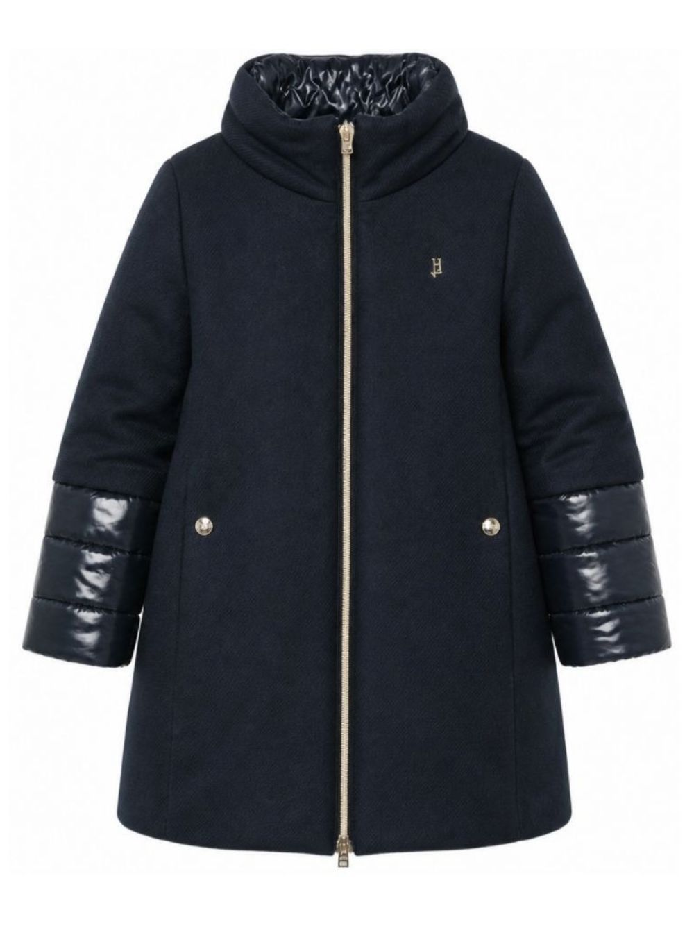 Cappotto per bambina Herno Kids blu con design imbottito CA000014G33344 9202 HERNO KIDS 