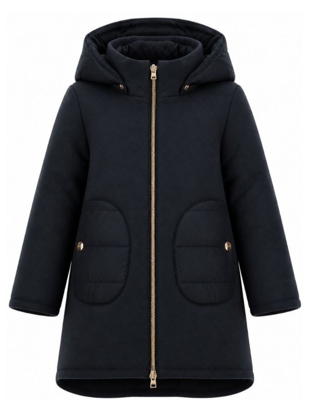 Cappotto per bambina Herno Kids blu con collo alto GC000049G33344 9202 HERNO KIDS 