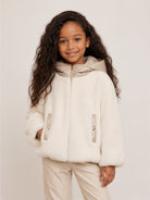 Giubbino per bambina Herno Kids beige con cappuccio imbottito GC000060G12630 1000 HERNO KIDS 