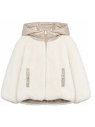 Giubbino per bambina Herno Kids beige con cappuccio imbottito GC000060G12630 1000 HERNO KIDS 