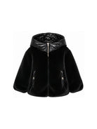 Giubbino per bambina Herno Kids nero con texture teddy GC000060G12630 9300 HERNO KIDS 