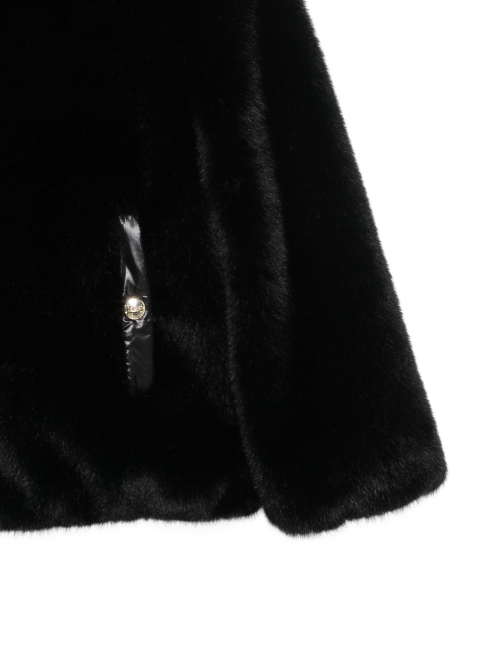 Giubbino per bambina Herno Kids nero con texture teddy GC000060G12630 9300 HERNO KIDS 