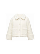 Giubbino per bambina Herno Kids bianco con inserti in ecopelliccia GI000104G33344 1000 HERNO KIDS 