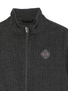 Giacca gessata per bambino Herno Kids grigia con collo alto GT000001B12935S 9487 HERNO KIDS 
