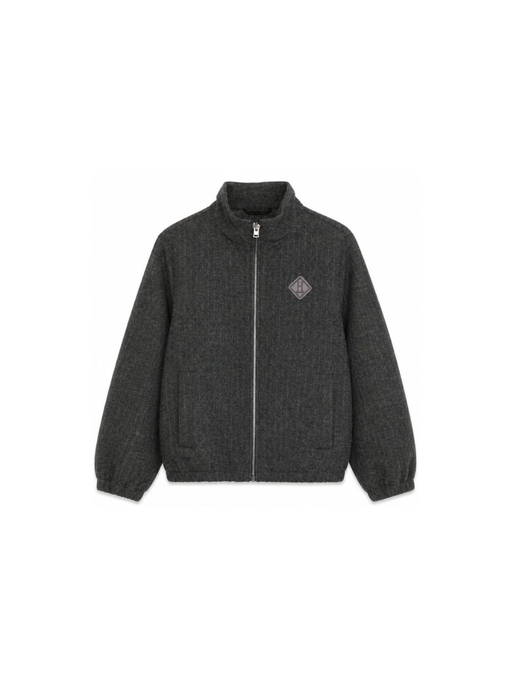 Giacca gessata per bambino Herno Kids grigia con collo alto GT000001B12935S 9487 HERNO KIDS 