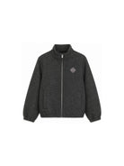 Giacca gessata per bambino Herno Kids grigia con collo alto GT000001B12935S 9487 HERNO KIDS 