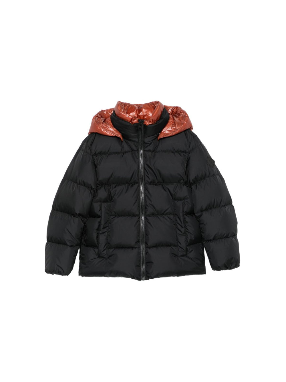 Giubbino per bambino Herno Kids nero con cappuccio a contrasto PI000043X12004Z 9389 HERNO KIDS 
