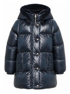 Cappotto per bambina Herno Kids blu con effetto glossy PI000195G12017Z 9200 HERNO KIDS 