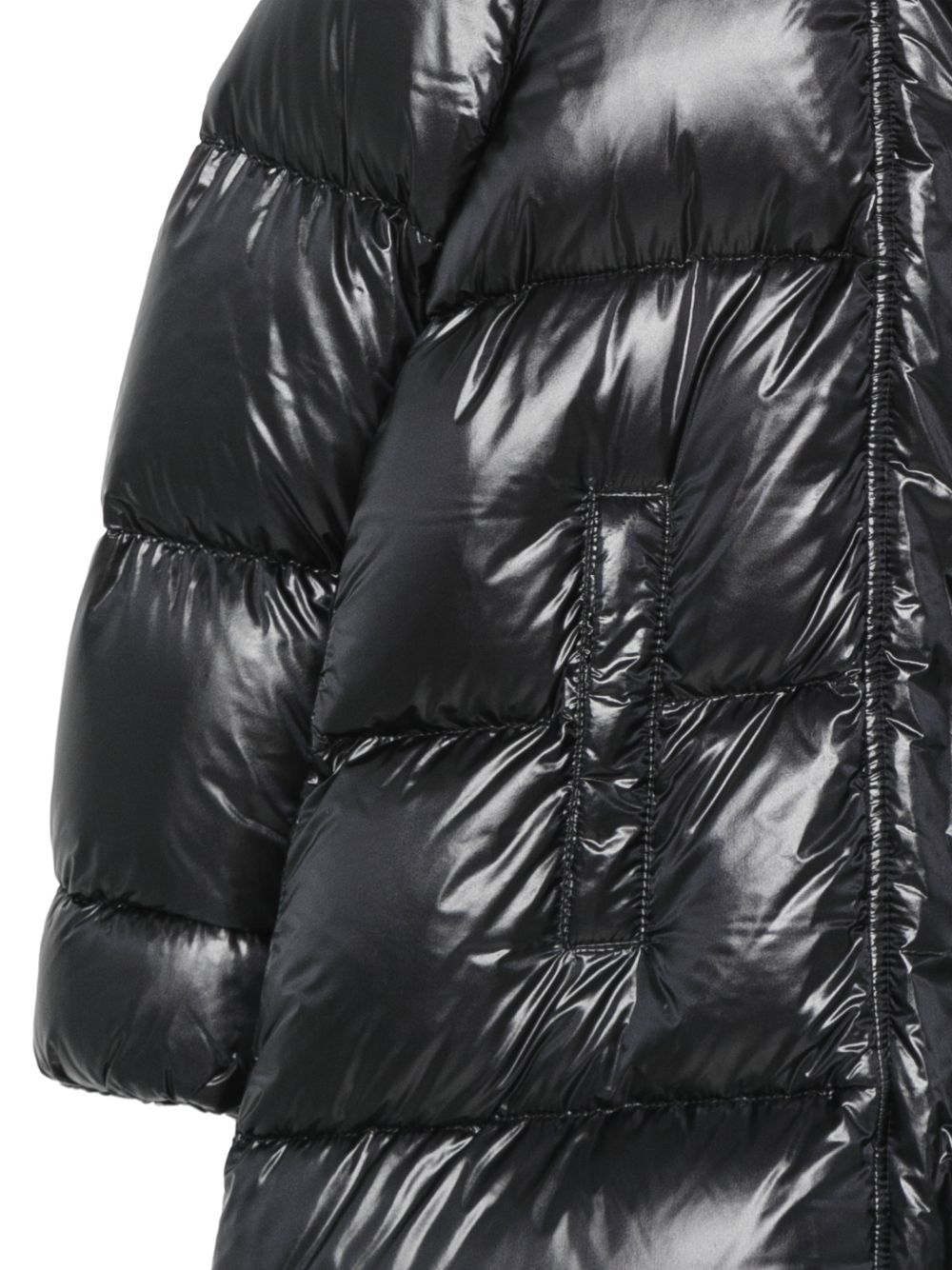 Giubbino per bambina Herno Kids nero collo alto e trapuntato PI000195G12017Z 9300 HERNO KIDS 