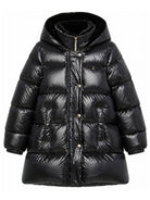 Giubbino per bambina Herno Kids nero collo alto e trapuntato PI000195G12017Z 9300 HERNO KIDS 
