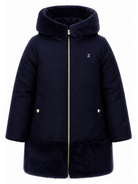 Cappotto per bambina Herno Kids blu navy con cappuccio PI000198G12638 9200 HERNO KIDS 