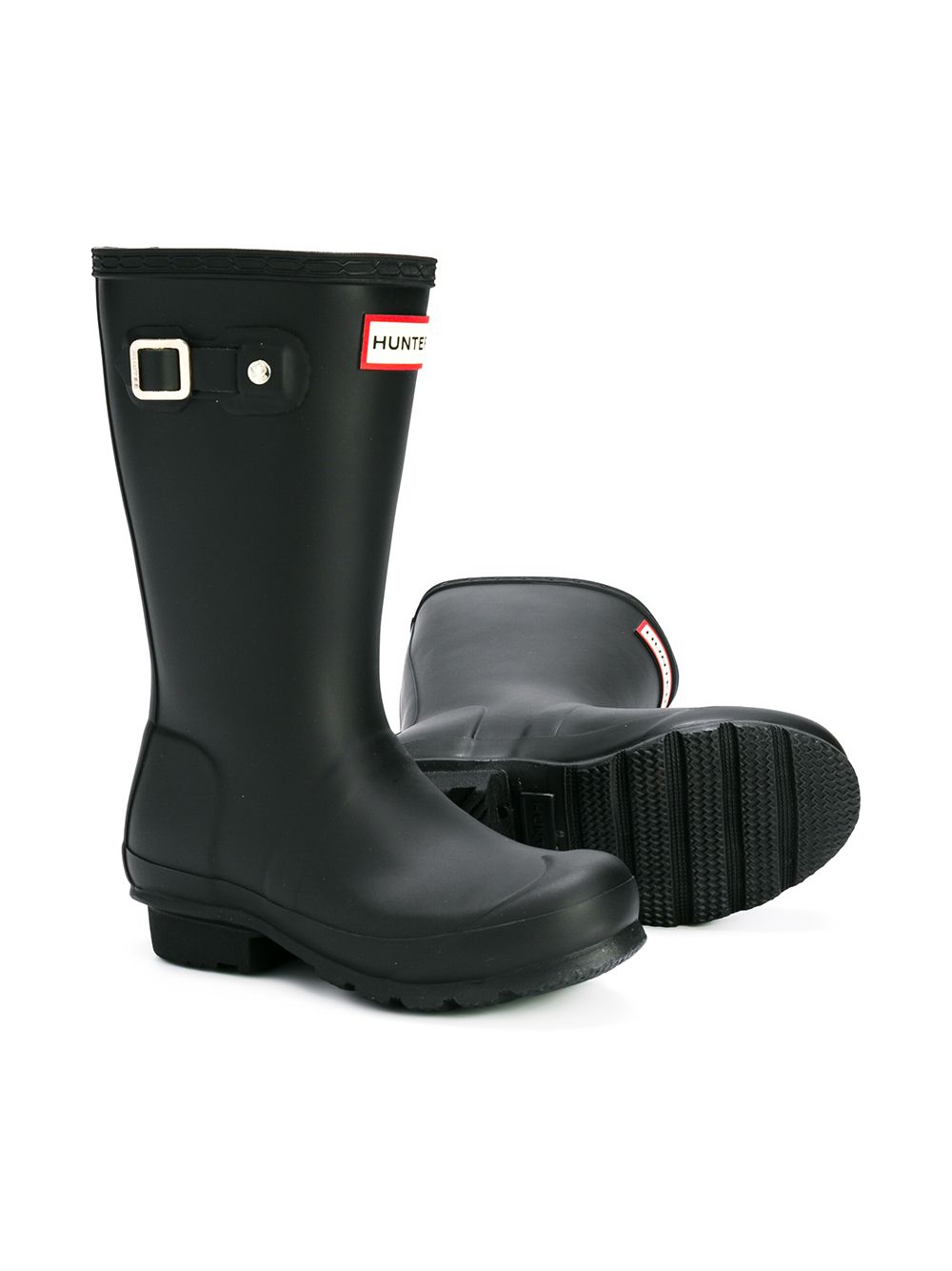 Stivali da piogga per bambini Hunter Kids neri con lunghezza al polpaccio HFRJ0017252 BLK HUNTER KIDS 