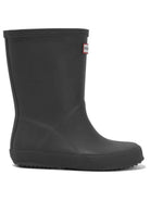 Stivali da pioggia per bambini Hunter Kids neri con logo applicato sul davanti HFRK0032252 BLK HUNTER KIDS 
