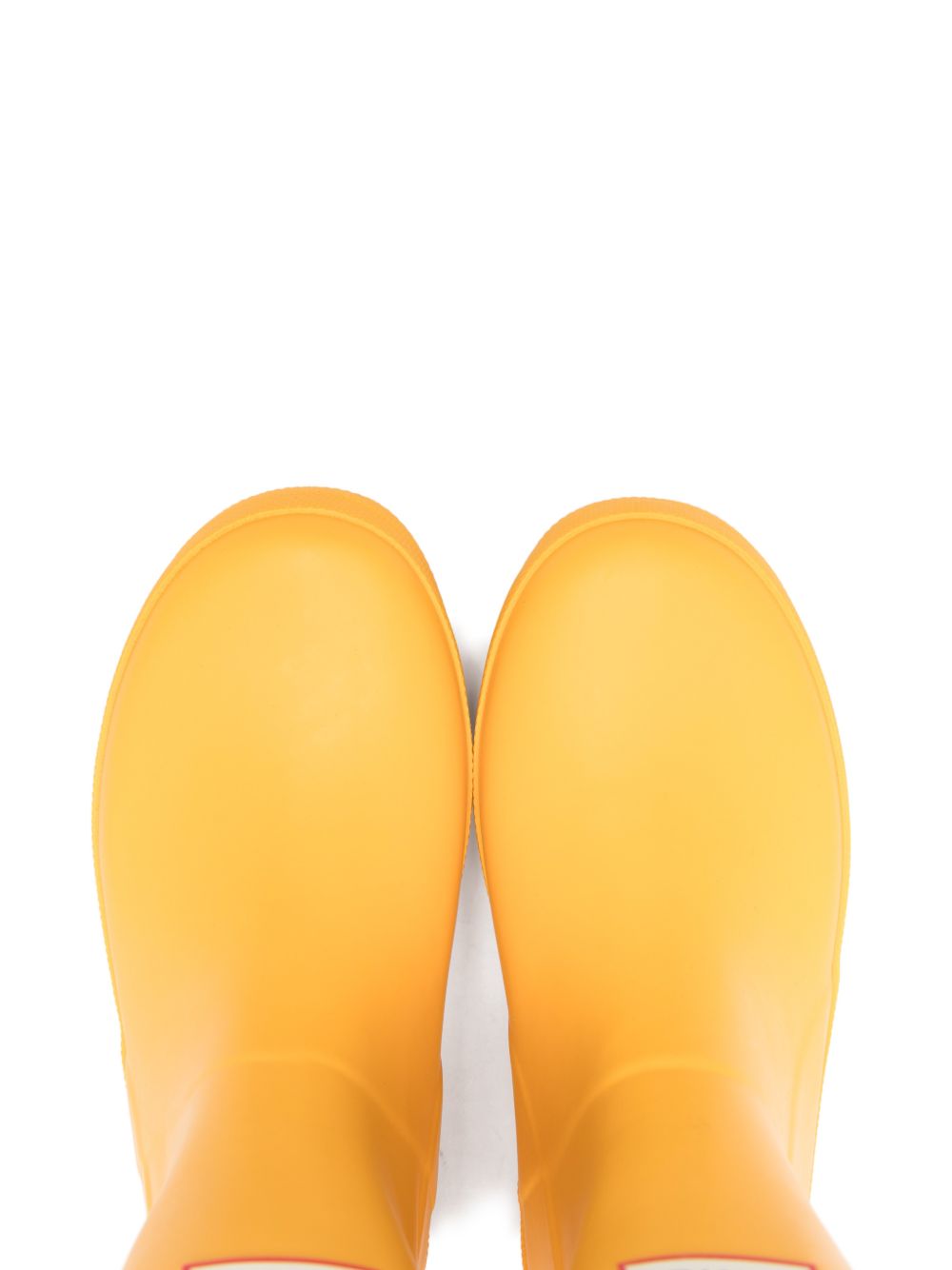 Stivali da pioggia per bambini Hunter Kids gialli con logo applicato sul davanti HFRK0032252 RYL HUNTER KIDS 