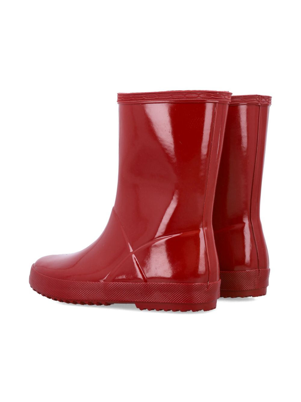 Stivali da pioggia per bambini Hunter Kids rossi con finitura lucida HFRK0036252 MLR HUNTER KIDS 