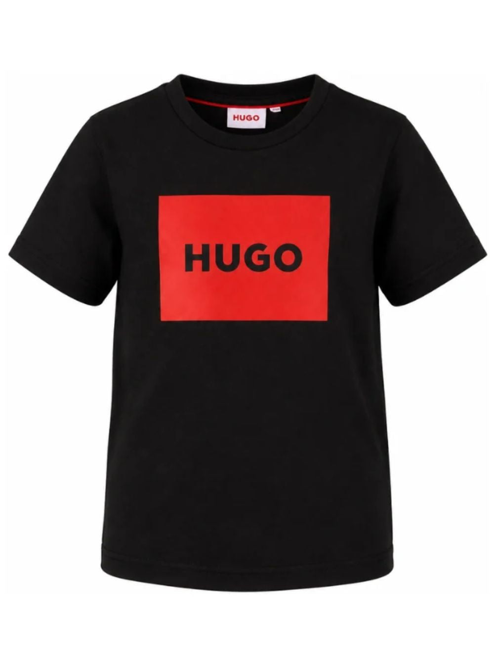 T-shirt per bambino Hugo Kids nera con dettaglio logo G00572 09B Hugo KIDS 