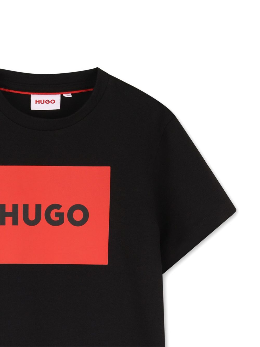 T-shirt per bambino Hugo Kids nera con dettaglio logo G00572 09B Hugo KIDS 
