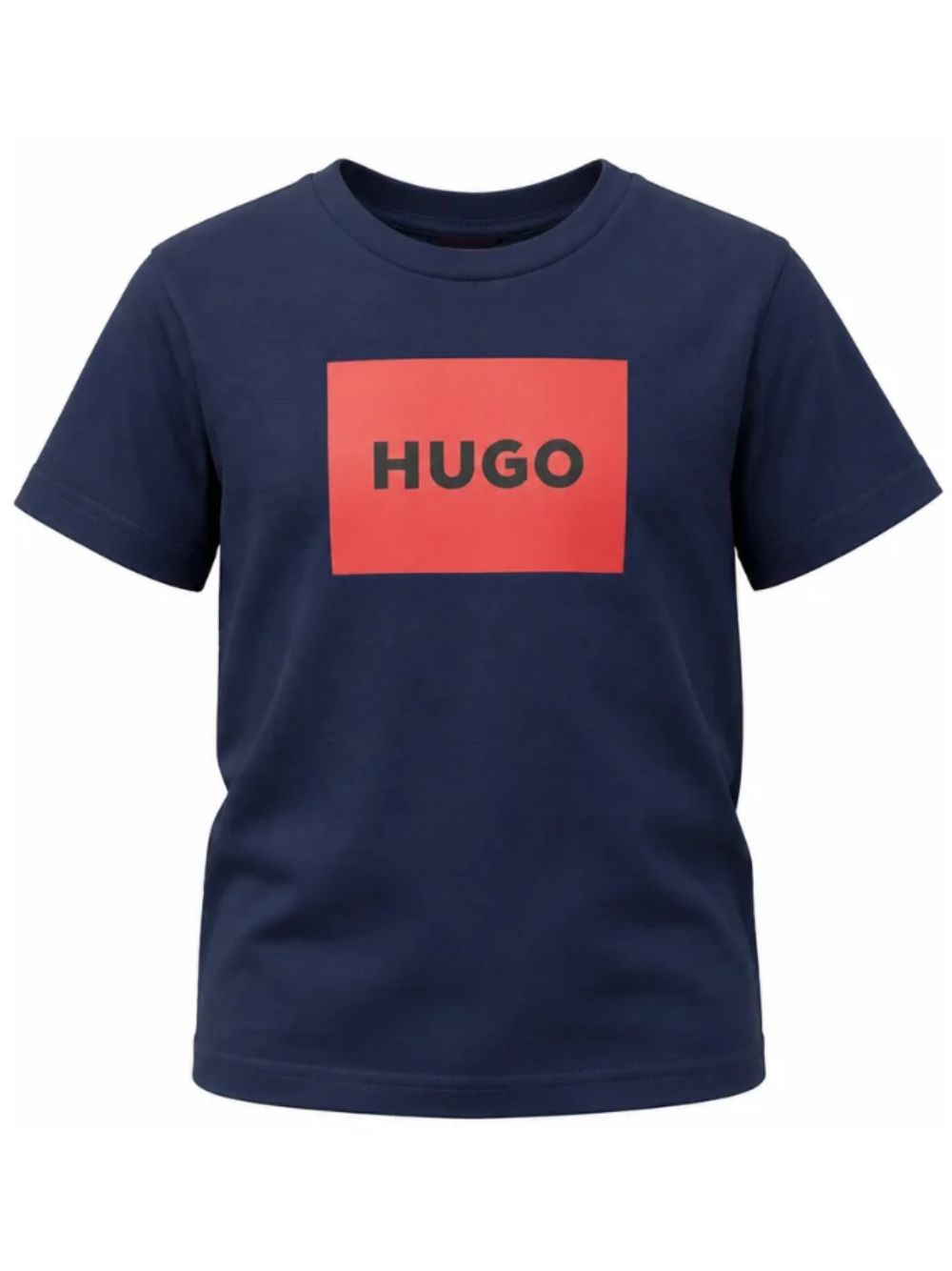 T-shirt per bambino Hugo Kids blu con logo sul davanti G00572 85C Hugo KIDS 