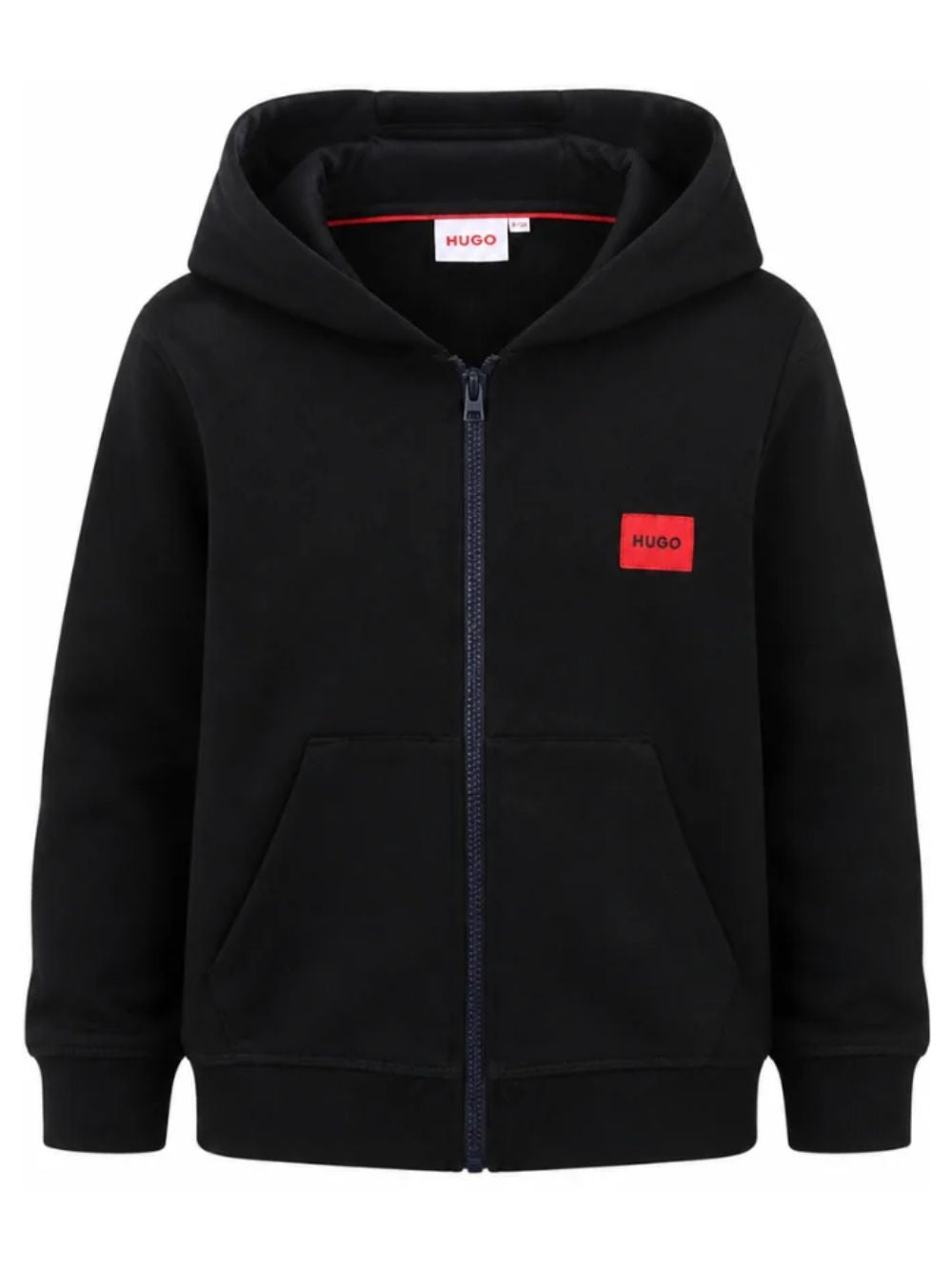 Felpa per bambino Hugo Kids nera con logo sul davanti G01181 09B Hugo KIDS 