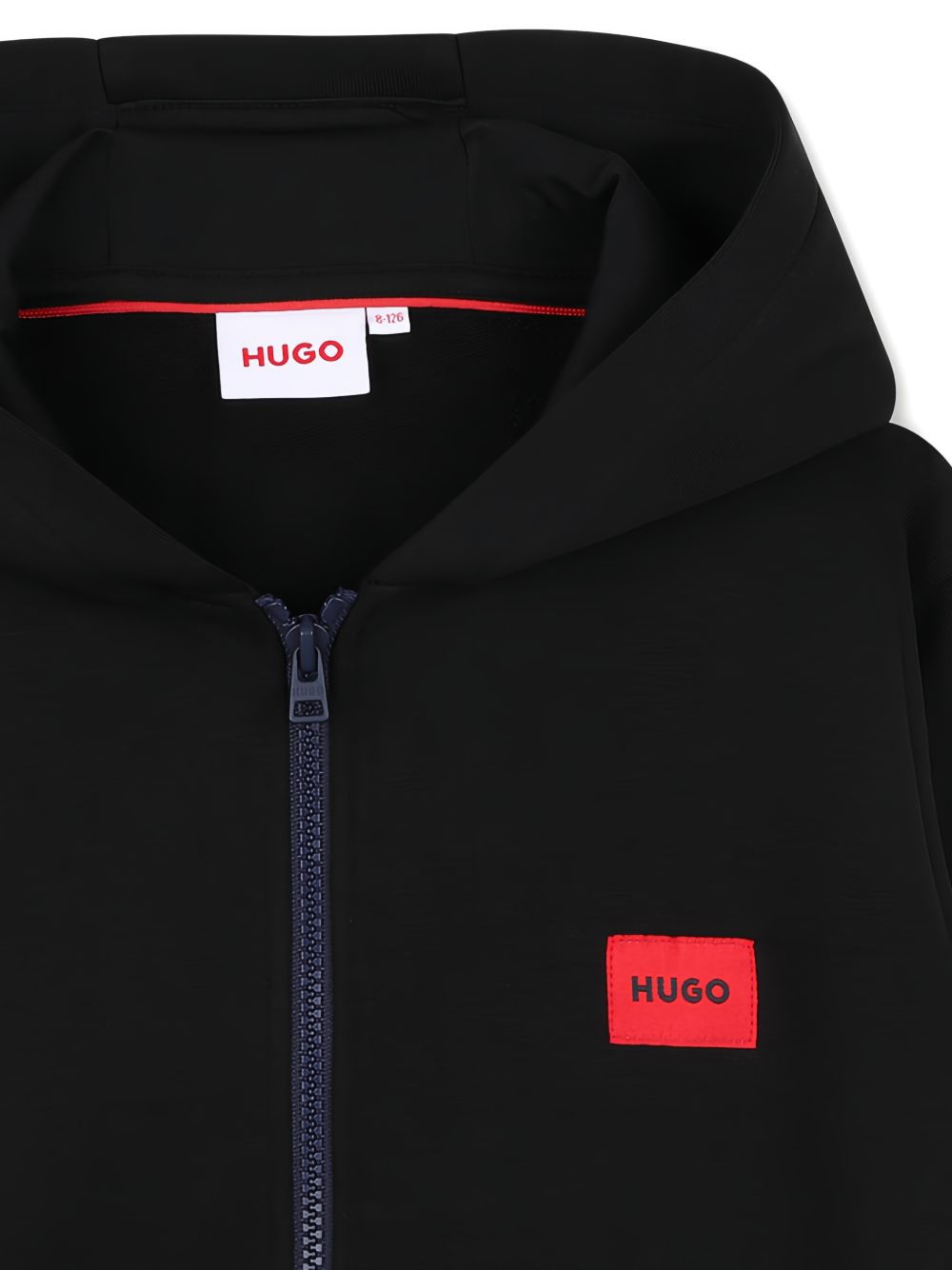 Felpa per bambino Hugo Kids nera con logo sul davanti G01181 09B Hugo KIDS 