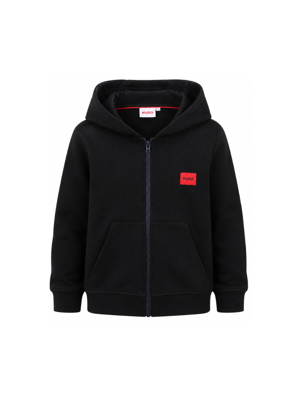 Felpa per bambino Hugo Kids nera con logo sul davanti G01181 09B Hugo KIDS 