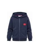 Felpa per bambino Hugo Kids blu con logo sul davanti G01181 85C Hugo KIDS 
